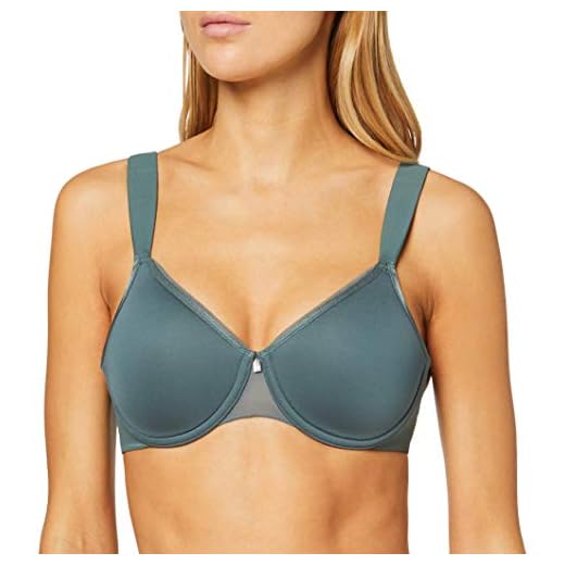 Amazon-Marke: Iris & Lilly Damen BH, Marineblau, 80F (Herstellergröße: 36E) 4 Triumph Damen True Sensation WP Shape-up BH, Smoky Green, 80F