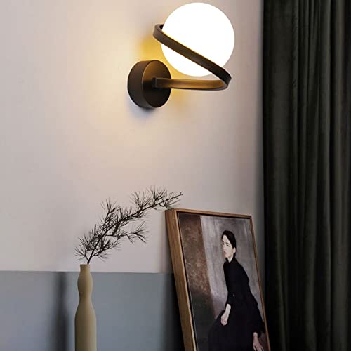 Lámpara de pared moderna de vidrio para dormitorio y pasillo 5