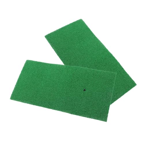 LIOOBO Nylon Golf Mat 2pcs Golf Practice Pad Improve Skills for Home or Office