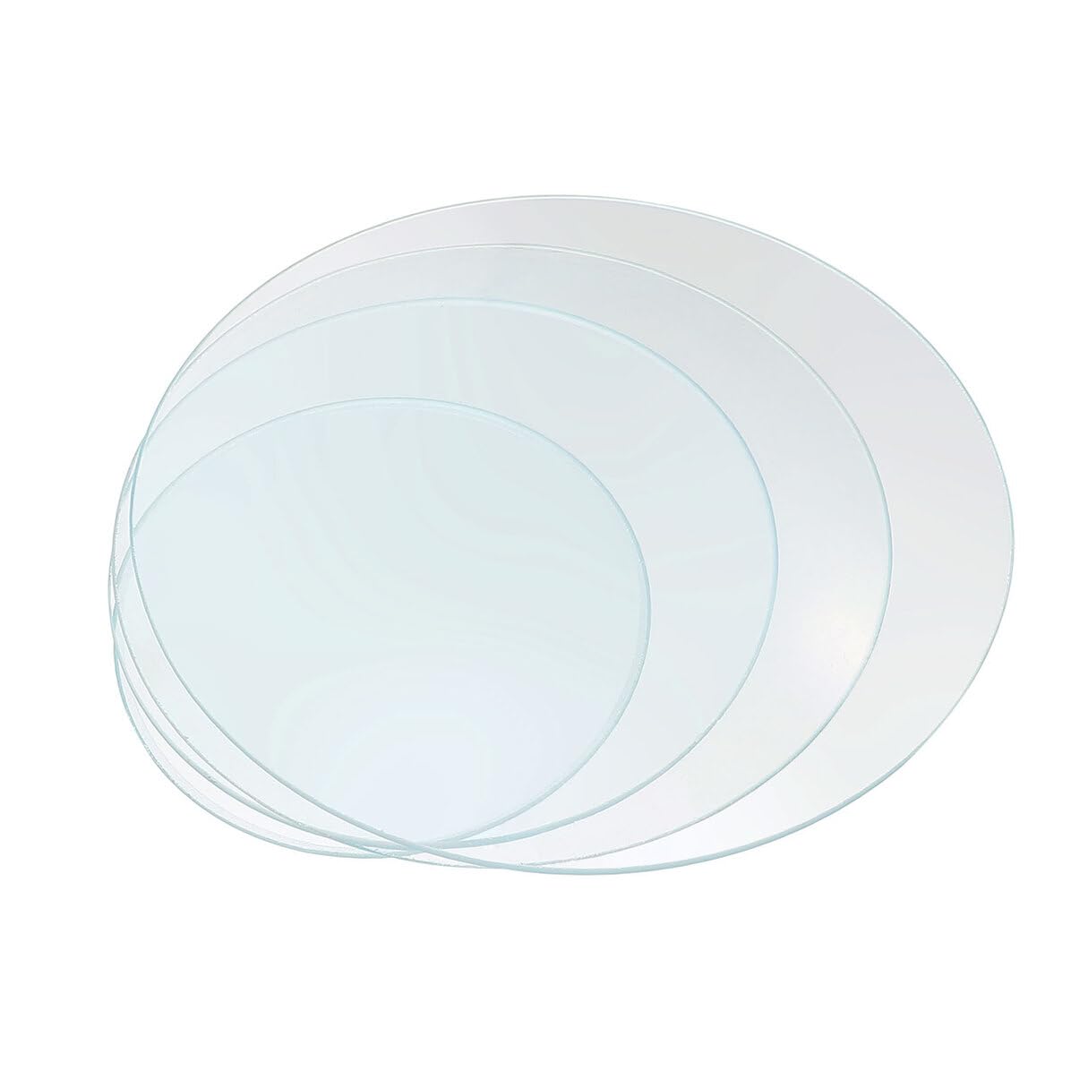 SOLUSTRE 4 Stück Teiliges Labor uhrenglas Hochtemperaturbeständigem Dickem Borosilikatglas Transparente Becherglas Abdampfschalen abdeckung Geeignet für Schule und Chemielabor