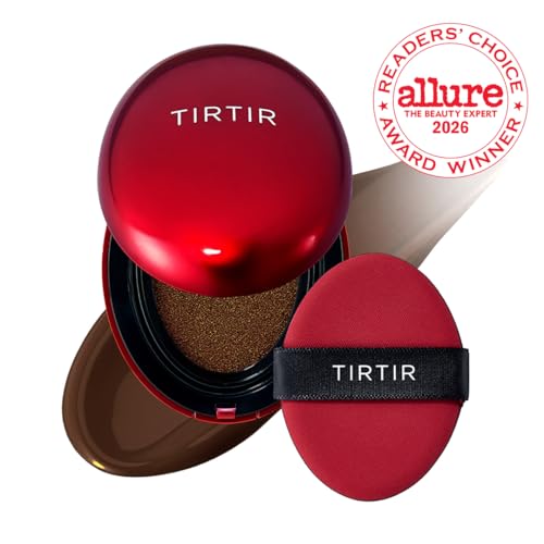 Image of [*Mini Size*] TIRTIR Mask Fit Red Cushion Foundation | Full coverage, Weightless, Skin fit, Satin Glow Finish, Korean Makeup BB Foundation, beauty, Tattoo cover up, Buildable (#51N Fudge, 0.15 Fl Oz)