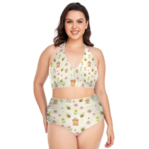 Tenues de bain courbes adaptées pour chalet de fleurs et piscine