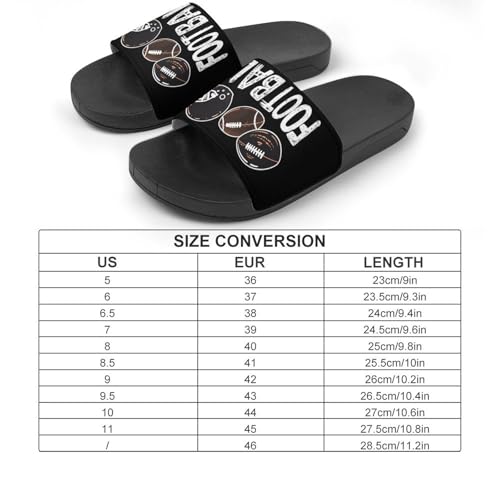 Game Day Football House Sandals Non-Slip Bathroom Slippers Beach Summer Shoes for Men Women2