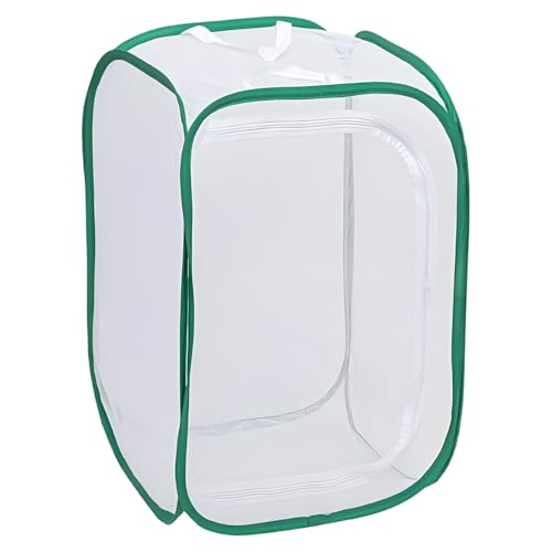 Hábitat de mariposas portátil de gran espacio y estructura de red plegable blanca 2