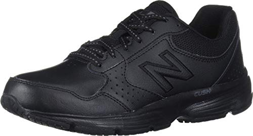 New Balance Women's 411 V1 Walking Shoe, Black/Black, 5