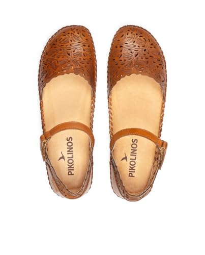 Image of PIKOLINOS P. Vallarta Women's Semi-Open Shoes | Leather | Hook-and-Loop Closure | Mid Heel | Size UK 2-8