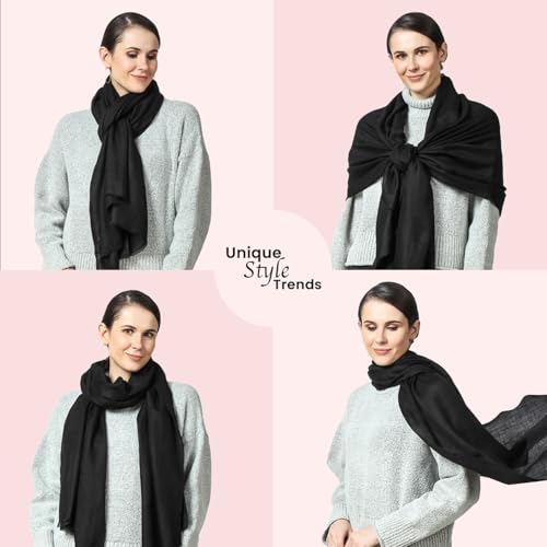 PASHWRAP 100% Himalayan Cashmere Wrap | Lightweight Cashmere Scarf | Ultra Thin Kashmiri Pashmina Shawl | Ideal For Travel4