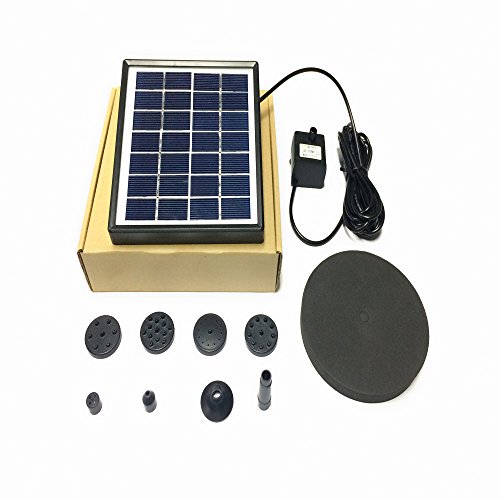 Bomba de água solar Birdbath Square Pequena lagoa Decoração de jardim Water-height 70cm DC35