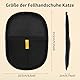 2 Stück Pet Hair Remover Katzenhandschuh, Doppelseitige Fellhandschuhe Katze Pet Grooming Gloves, Fellpflegehandschuh Katze, Tierhaarentferner für Waschen Enthaaren, Reinigung von Teppichen Sofas