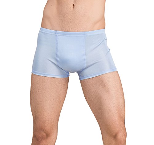 CLC Men's Mulberry Silk Knitted Boxer Brief Stretchable Underwear