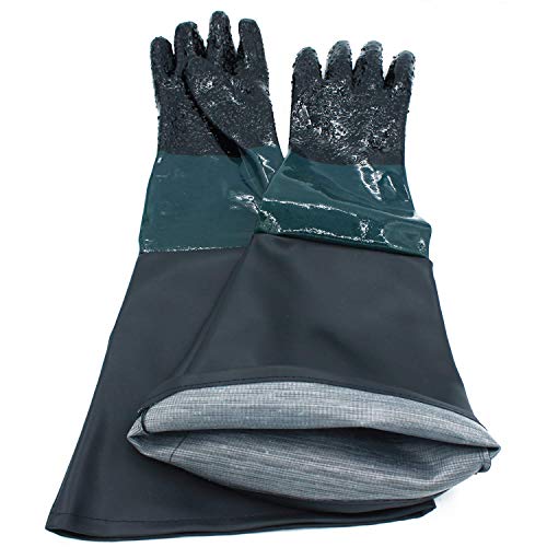 23.6\" Sandblasting Protection Rubber Gloves for Sandblast Cabinets