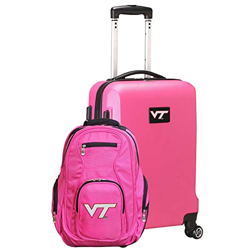 NCAA Virginia Tech Hokies Deluxe 2-Piece Backpack & Carry-On Set| Suitcase