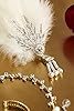 Babeyond Bandeau Plume Année 20 Gatsby Couronne Plume Accessoires Gatsby Flapper Bandeau serre-tête Vintage Classique blanc #2