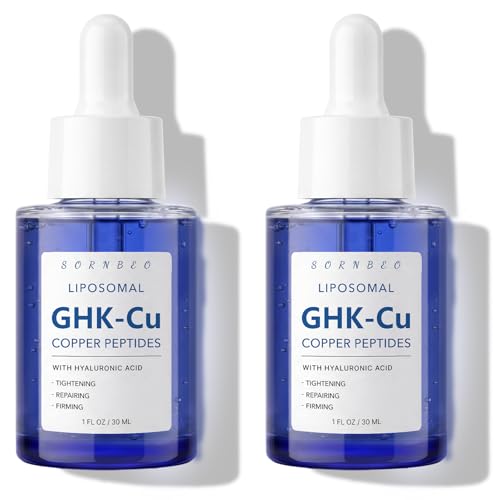 Image of Copper Peptides Serum for Face with Liposomal 2% GHK-Cu, Hyaluronic Acid | Multi Peptides Serum with PDRN | Advanced Korean Anti-Aging Serum | Glow Serum for Fine Lines, Firming, Elasticity- 2 Fl Oz