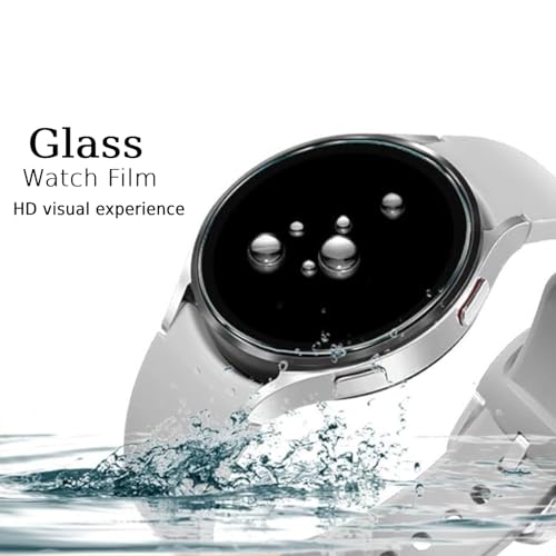 Image of Full Glue Tempered Glass Screen Protector Compatible For Samsung Galaxy Watch 5 Pro (45Mm) Glass Film (Pack Of 1) With Easy Installation Kit for Smartwatch [Transparent]