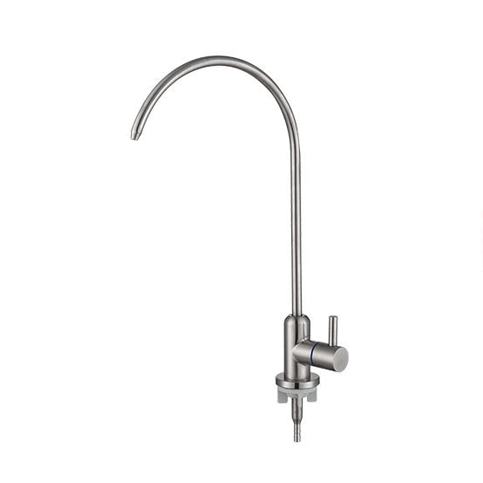 Robinet filtre à eau noir brossé haut de gamme à levier unique pour évier