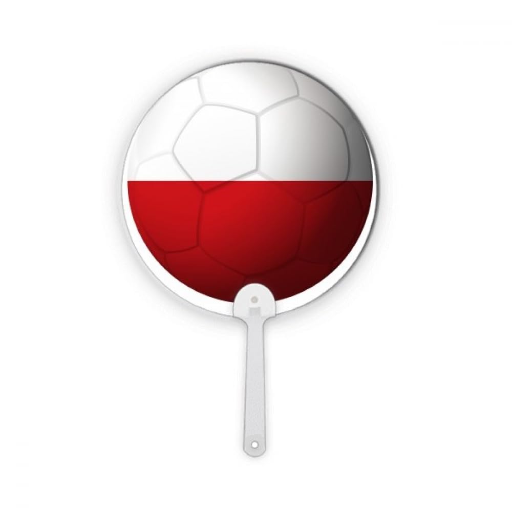 Drapeau national de la Pologne football rond plastique objet décoratif supporter