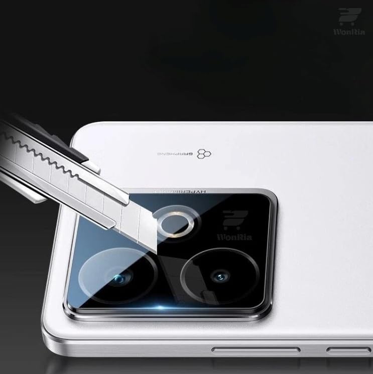 Image of Pack 1- Back Camera lens Protector for Realme GT 7 5G [3D Premium] Camera Glass Protector (Black)