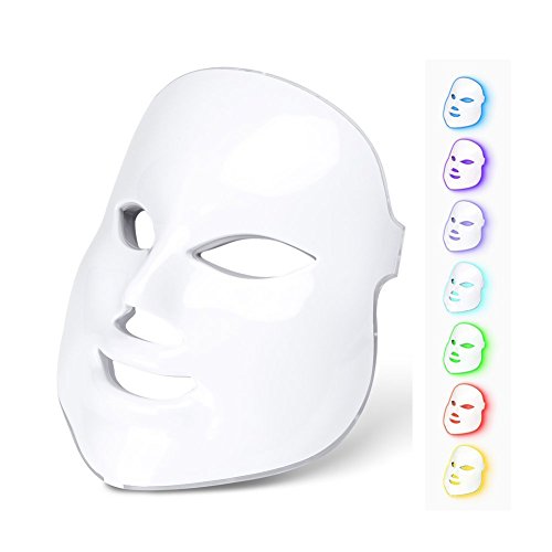 7 Colors Led Neon-glowing LED Face Mask Electric Facial Skin Face Care