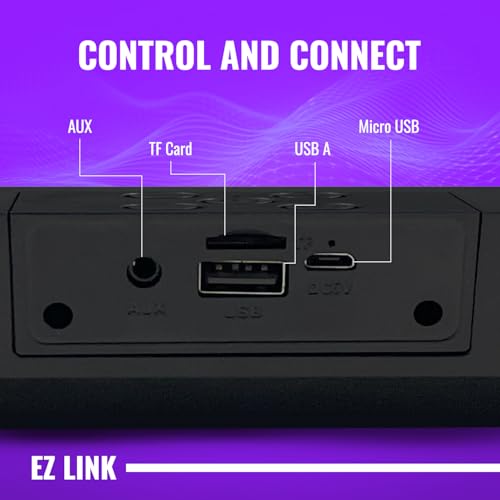 E GATE C201 | 16W Bluetooth Sound bar Speaker, Dual Drivers + Dual Passive Radiators for Extra bass, Upto 12 Hr Playback, Call Function, Bluetooth 5.3, Aux, mSD, USB, FM & TWS (Grey) - eGate Soundbar 7