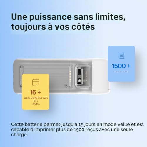 myPOS Ultra Terminal de paiement mobile avec imprimante ultra-rapide │ Batterie endurante │ Versement instantané des fonds │ Sans frais mensuels │ Tous les modes de paiement acceptés │ 4G/Wi-Fi – vue 2