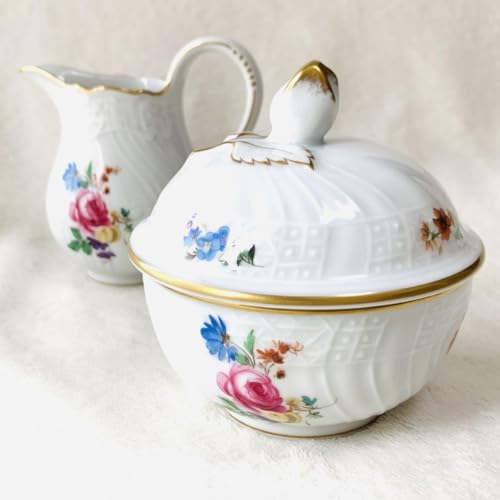 Huchen Reuters Set of 2 Flower Creamer Sugar Pot