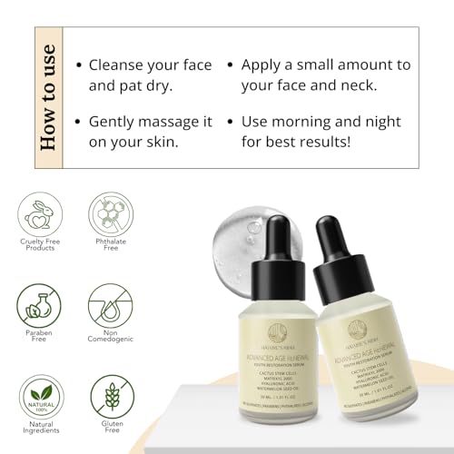 Image of Nature's Kinn Face Serum Multi Peptide Serum 30ml, Matrixyl 3000, Hyaluronic Acid, Cactus Plant Stem Extract Provides Intense Hydration, Boost Collagen, Firm and Smooth Skin, Minimize Fine Lines and Wrinkles 30ml