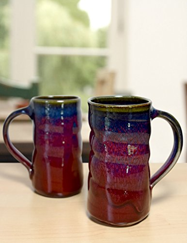 Taza de cerámica Stoneware 14 oz color morado miniatura 4