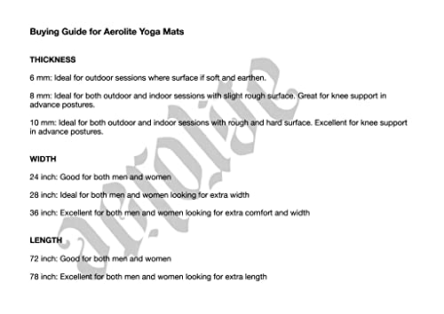 Image of AEROLITE Striped Extra Long Extra Wide Yoga mat /Fitness Mat (6.5mm, Red, Grey)