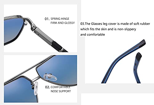 Polarized Sunglasses Classic Fashion Oversized Frame for Men Driving UV Protection4