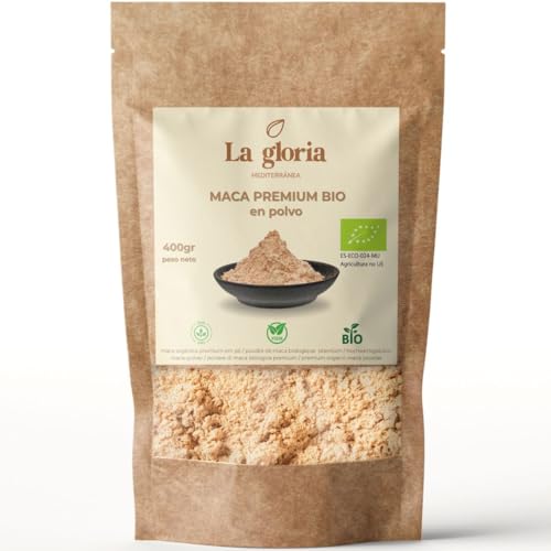 Maca Ecológica Premium 100% Bio en Polvo – Raíz de Maca Andina Orgánica desde Perú – Energía, Vitalidad y Equilibrio Natural – Superalimento Vegano Sin Aditivos – 400 g