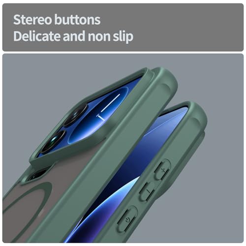 Image of Compatible with Xiaomi 17 Pro Max Case Cover,Compatible with MagSafe,Anti-Fall,Compatible with Xiaomi 17 Pro Max 5G 2509FPN0BC Cell Protective Phone Case Green