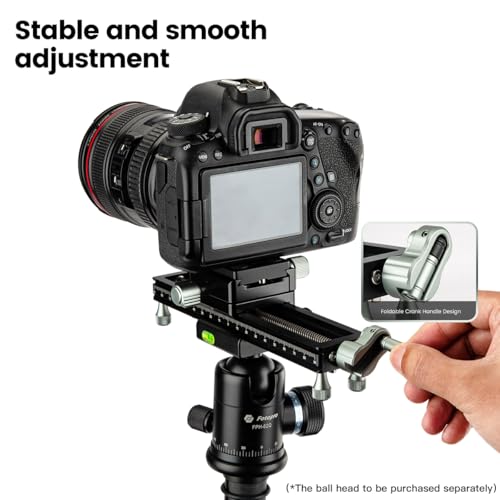 Fotopro Macro Focusing Rail Rack Slider for Close-up Shooting Macro Photography with Quick Release Plate 7.4 Inch Aluminum Alloy Universal Camera Slider for DSLR Camera Camcorder Film Photography - Image 3