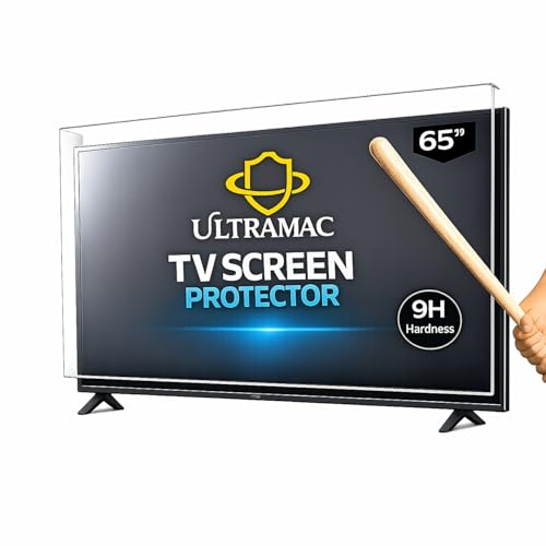 Image of ULTRAMAC 65 inch 3mm Acrylic TV Screen Guard | 9H Hardness | Scratch & Splash Resistant | ISO Certified Protection with Ultra HD Clarity
