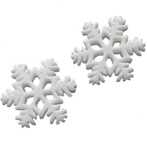 Chenkou Craft White Snow Flake Merry Christmas Resin Flat Backs DIY Craft 20mm 30pcs