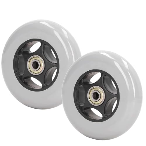 4 Inch Wheelchair Front Wheels, Manual Wheelchair Replacement Parts, Solid Casters Rollers for Walkers, Rollators