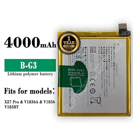 Image of B-G3 Battery for Vivo Y91 /Y93 / Y95 /X27 Pro /VI836A / VI836 / VI1838T Battery with 1 Year Warranty**** (D345)