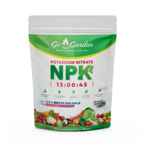 NPK 13:00:45 Potassium Nitrate Fertilizer for Plants (250 g) | 100% Water Soluble Powder | High Potassium for Flowering, Fruit Growth & Yield | Home Garden & Potted Plants