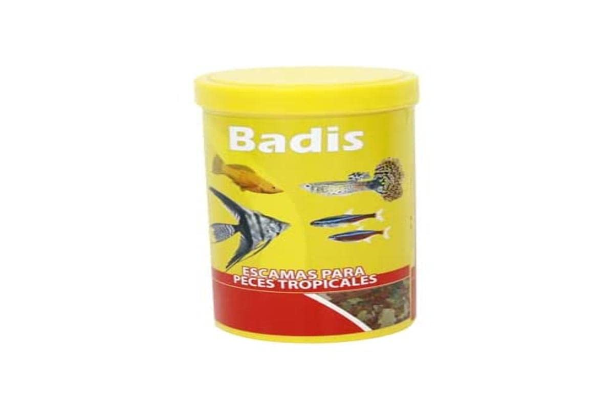 Comida para Peces Tropicales en Escamas - Formato de 1 L/ 170 g - Alimento Completo para Peces - Favorece el Crecimiento y la Fertilidad - Mejora la Pigmentación - Acuario Más Limpio - Badis