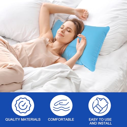 6 Pièces Oreillers Gonflables, Coussins Gonflable de Camping Ultralégers Oreillers, Coussin de Plage, Oreiller de Voyage, oreiller de plage, pour Voyage, Camping, Plein Air, Randonnée (34x22cm) – Image 4