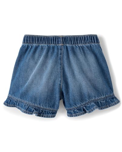 Image of The Children's Place Girls Denim Shortie Shorts