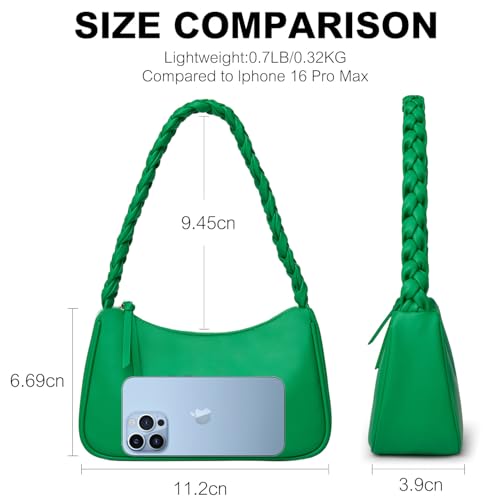 Bolso de hombro de cuero para mujer, hobo y clutch mini miniatura 3