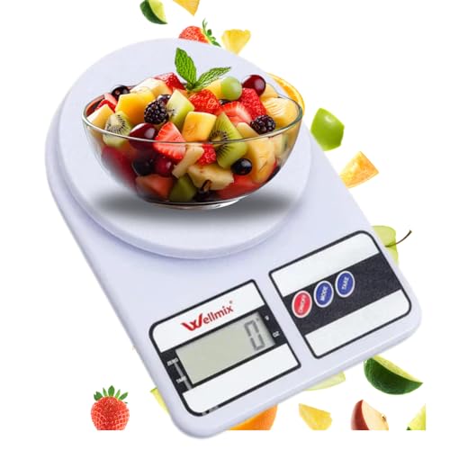 Balança Digital de Cozinha Alta Precisão 10kg x 1g com Função Tar...