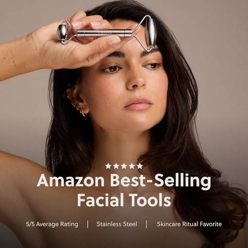 304-Grade Stainless Steel Facial Roller, Face Roller for Eyes, Double Chin, Jawline & Neck, Reduce Puffiness & Improve Wrinkles, Massage Tool for Anti-Aging, Lifting & Lymphatic Drainage - Image 4