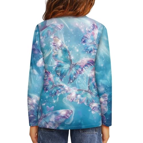 Image of Girls Basic Tee Shirts Outdoor Long Sleeve Shirt Winter Clothes Size 3-16 Top Fall Clothes Gift for Holiday