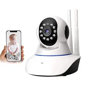CAMERAM CM01 IP Camera Wi-Fi CCTV Camera for Home with Recording, Night Vision, 360 Degree PTZ, Two Way Audio