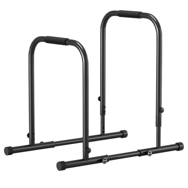 Adjustable Dip Bar Station Separable Heavy Duty Parallette & Parallel Bars 400LBS Stable Dip Stands for Home Gym Calisthenics & Upper Body Workout Equipment Push Up Stand (black-1)
