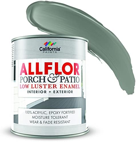 ALLFLOR California Paints Porch, Patio, Floor Paint (1 Quart (Pack of 1), Light Gray)
