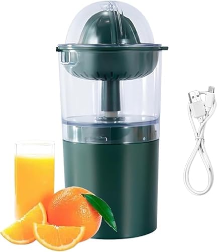 KryZaro250 ミリリットル USB 充電式 ポータブル電動シトラスジューサー オレンジ・レモン用果物咀嚼抽出器 家庭用ミニフルーツプレス機 ホーム&キッチン専用 高効率果汁絞り器 外出・キャンプ対応?