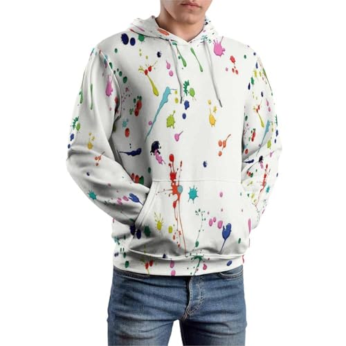 Pull imprimé en 3D abstrait sweat à capuche mode multicolore unisexe - 2